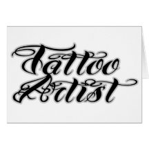 Tattoo Artist Brand Clothing Card