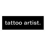Tattoo Artist Business Card