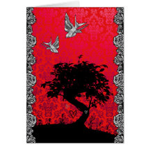 Tattoo Bonsai Tree of Love Cards