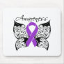 Tattoo Butterfly Awareness - Alzheimer's Disease Mousepad