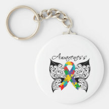 Tattoo Butterfly Awareness - Autism Keychains