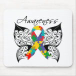 Tattoo Butterfly Awareness - Autism Mousepads
