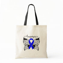 Tattoo Butterfly Awareness - Colon Cancer Tote Bags