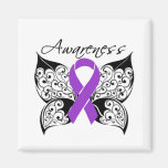 Tattoo Butterfly Awareness - Fibromyalgia Fridge Magnet