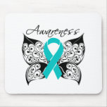 Tattoo Butterfly Awareness - Ovarian Cancer Mousepad