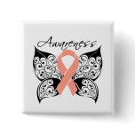 Tattoo Butterfly Awareness - Uterine Cancer buttons