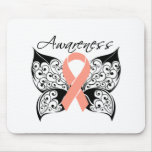 Tattoo Butterfly Awareness - Uterine Cancer mousepads