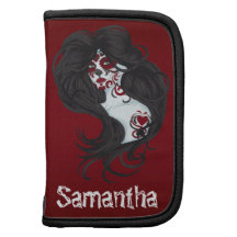 Tattoo Day of the Dead Flame Fire Planner Case