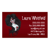 Tattoo Day of the Dead Sugar Skull Business Card