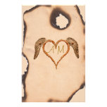 Tattoo Heart Customized Stationery
