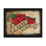 Tattoo I Love You Rose Postcard