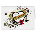 Tattoo MOM Heart Card