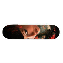Tattoo Pin Up Skate Deck