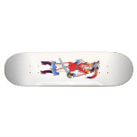 Tattoo Pirate Girl With Sword Skateboard