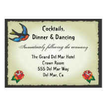 Tattoo Reception Enclosure Card Insert Business Card Template