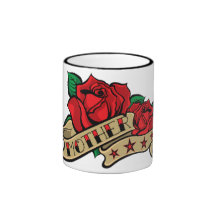 Tattoo Rose Mother Coffee Mugs