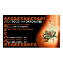 Tattoo studio business card templates