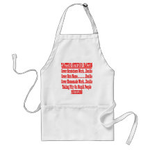 Tattoo Studio Rates "Priceless" Apron