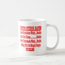 Tattoo Studio Rates "Priceless" Mugs