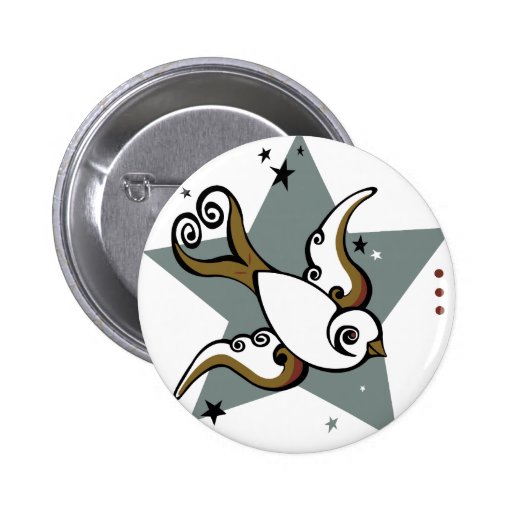 Tattoo Urban Swallow Bird Design Pins