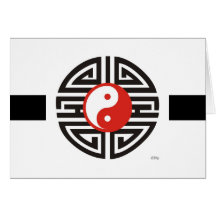 Tattoo Yin & Yang | black stripe Cards