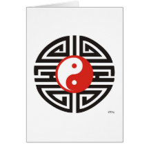 Tattoo Yin & Yang Greeting Cards