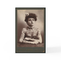 Tattooed American Woman Cards