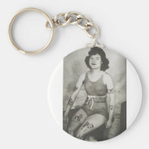 Tattooed Bathing Beauty Key Chains