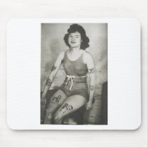 Tattooed Bathing Beauty Mousepad