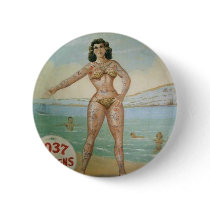 Tattooed Girl Button