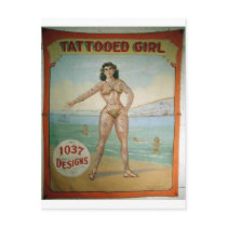 Tattooed Girl Postcards