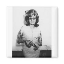 Tattooed Glasses Chick Magnets