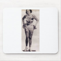 Tattooed Leggy Lady Mousepad