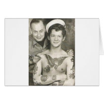Tattooed Sailor Boy Card