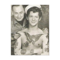 Tattooed Sailor Boy Postcards