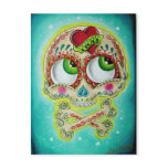 Tattooed skull post cards
