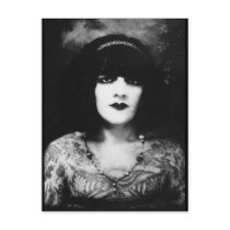 Tattooed Vintage Goth Girl Postcards