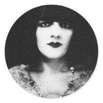 Tattooed Vintage Goth Girl Stickers