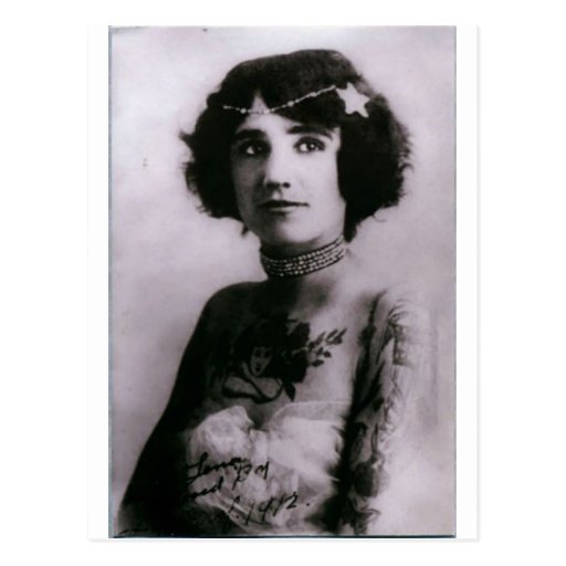 Tattooed woman - 1912 post cards
