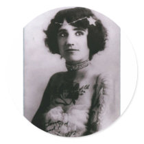 Tattooed woman - 1912 sticker
