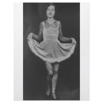 Tattooed woman - 1920 letterhead template