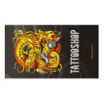 Tattooer Dragon Pocket Calendar Business Card Templates