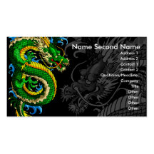 Tattooer Japanese Dragon Business Card