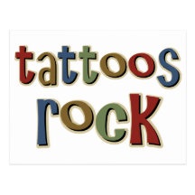 Tattoos Rock Postcard