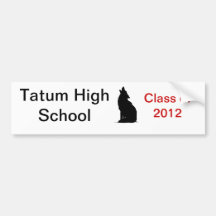 tatum 2012 bumper sticker