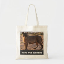 Tau Save Our Wildlife Tote Bag
