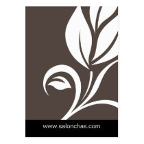 Taupe beige Leaf Salon Spa Gift Card Certificate