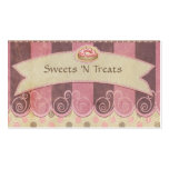 Taupe Pink Bakery Business Cards