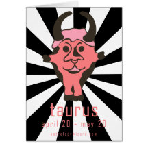 Taurus Birthday Card