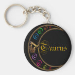 Taurus Celestrial Moon Keychains